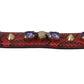 Elegant Red Python Leather Handbag Strap