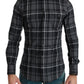 Gray Plaid Casual Cotton MARTINI Shirt