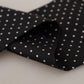 Elegant Silk Men's Scarf in Black & White