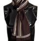 Elegant Striped Silk Men's Scarf