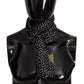 Elegant Black Polka Dot Silk Men's Scarf
