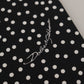 Elegant Black Polka Dot Silk Men's Scarf
