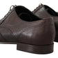 Brown Exotic Leather Derby Dress Shoes