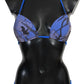 Royal Blue Printed Bikini Swimsuit