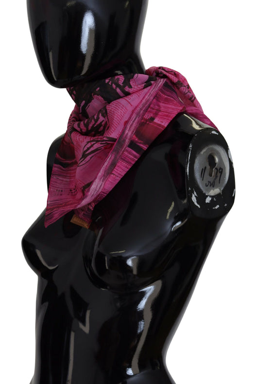 Elegant Pink Square Scarf