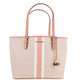 Jet Set Travel Medium Sherbert Signature Stripe Carryall Tote Bag