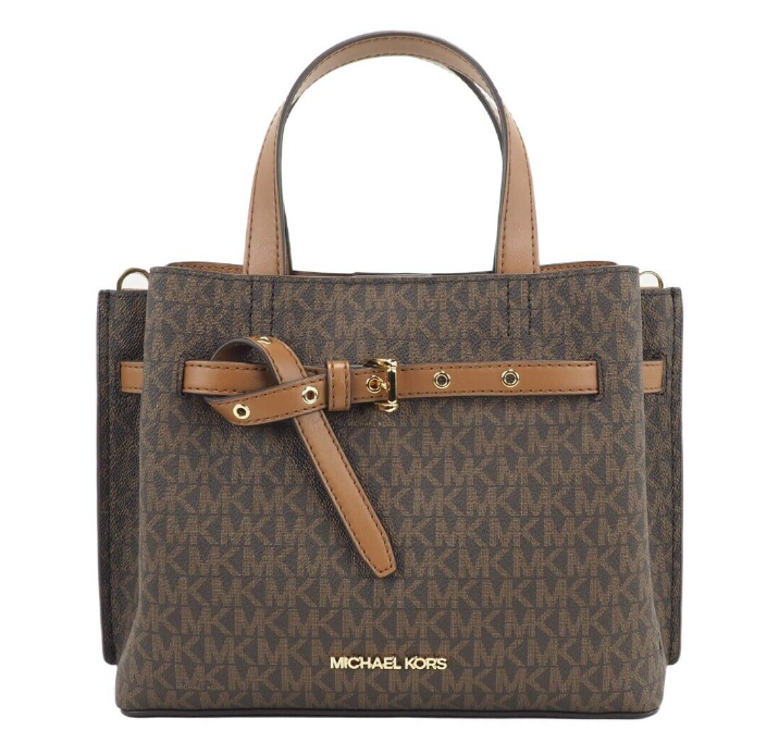 Emilia Small Leather Convertible Satchel Crossbody Handbag Purse