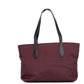 Small Burgundy Logo Branded Econyl Nylon Tote Shoulder Handbag Purse