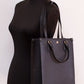 Blake Black Medium Pebbled Leather Shopping Tote Bag Handbag