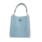 (CA177) Mollie 22 Small Powder Blue Leather Bucket Handbag Purse Bag