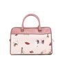 Jet Set Girls Medium Dark Powder Blush PVC Duffle Crossbody Handbag