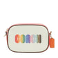 Jamie Mini Rainbow Logo Leather Camera Crossbody Bag