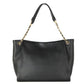 Britten Small Black Pebbled Leather Slouchy Tote Handbag