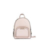 Jaycee Medium Powder Blush Signature PVC Zip Pocket Backpack Bag