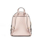 Jaycee Medium Powder Blush Signature PVC Zip Pocket Backpack Bag
