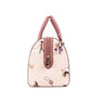 Jet Set Girls Medium Dark Powder Blush PVC Duffle Crossbody Handbag