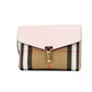 Macken Small Pale Orchid House Check Derby Leather Crossbody Bag Purse
