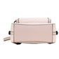 Jaycee Medium Powder Blush Signature PVC Zip Pocket Backpack Bag