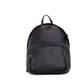 Abbeydale Branded Black Pebbled Leather Backpack Shoulder Bookbag