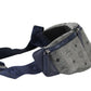 Large Visetos Phantom Grey Triple Pocket Sling Belt Bag