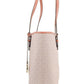 Jet Set Travel Medium Sherbert Signature Stripe Carryall Tote Bag