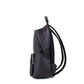 Abbeydale Branded Black Pebbled Leather Backpack Shoulder Bookbag