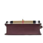 Macken Small Mahogany Red House Check Derby Leather Crossbody Bag Purse