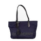 Small Navy Blue Logo Econyl Nylon Tote Shoulder Handbag Purse