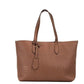 Ardwell Medium Tan Logo Pebbled Leather Shoulder Tote Handbag Purse Brown