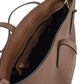 Ardwell Medium Tan Logo Pebbled Leather Shoulder Tote Handbag Purse Brown
