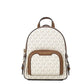 Jaycee XS Vanilla Signature PVC Zip Pocket Shoulder Backpack Bag