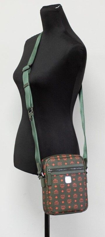 Klassik Mini Winter Moss Visetos Leather Multifunction Crossbody Handbag Green