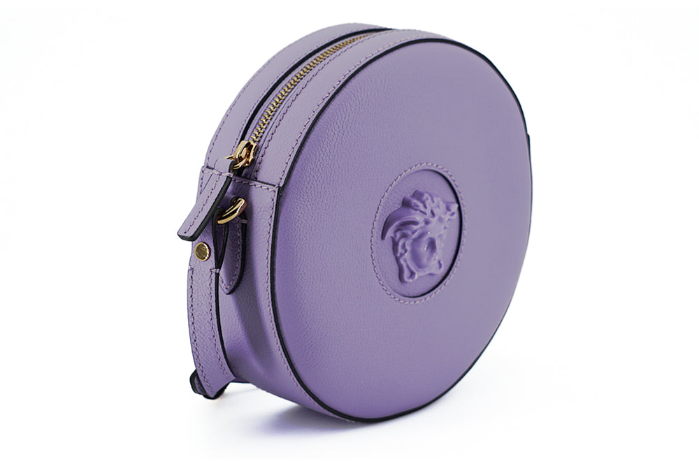 Elegant Purple Round Shoulder Bag