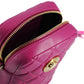 Elegant Purple Quilted Leather Mini Bag