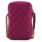 Elegant Purple Quilted Leather Mini Bag
