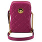 Elegant Purple Quilted Leather Mini Bag