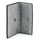 Elegant Silver Nappa Leather Card Case