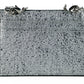 Elegant Silver Nappa Leather Card Case