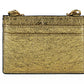 Elegant Gold Nappa Leather Card Holder