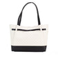 Reed Large Vanilla Black Signature PVC Belted Tote Bag Purse