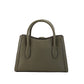 Gabby Small Olive Faux Leather Top Zip Satchel Crossbody Bag