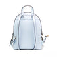 Jaycee Medium Vista Blue Signature Canvas Zip Pocket Backpack Bag