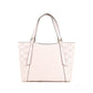 Arlo Large Powder Blush Leather Shoulder Tomb Grab Tote Purse Bag