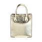 Mercer XS Pale Gold Metallic North South Shopper Crossbody Bag