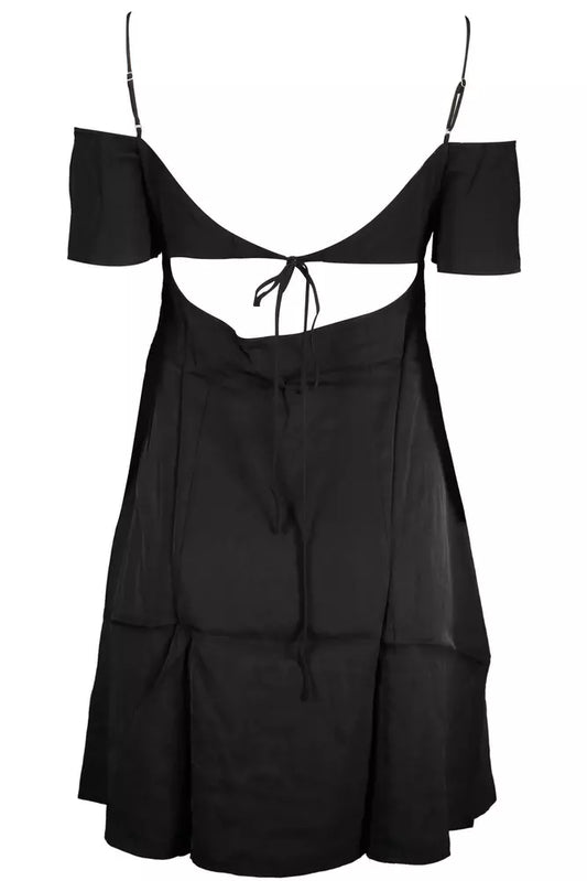 Elegant Short Sleeve Lace-Back Dress