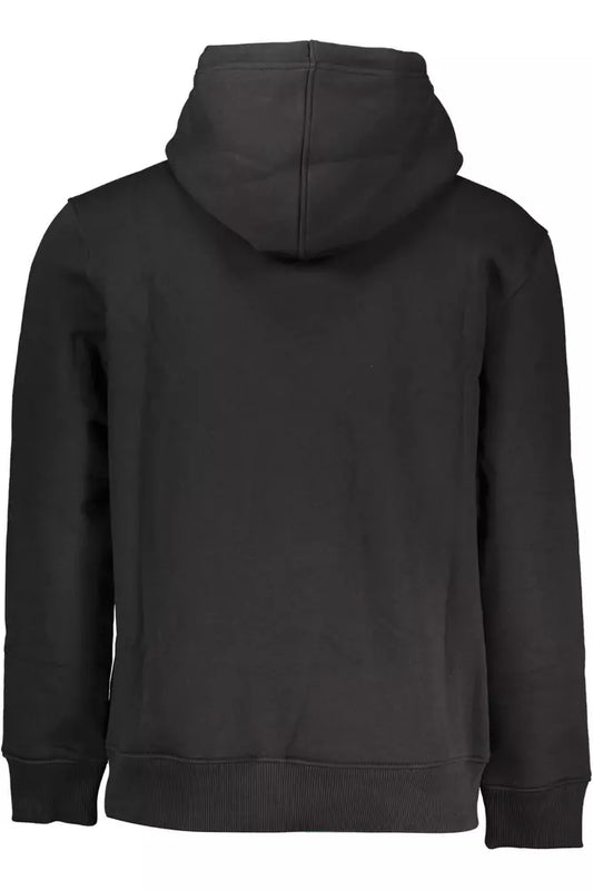 Sleek Hooded Sweatshirt in Black