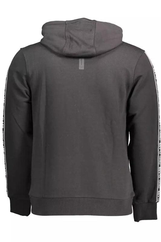 Elegant Hooded Sweatshirt with Contrasting Details