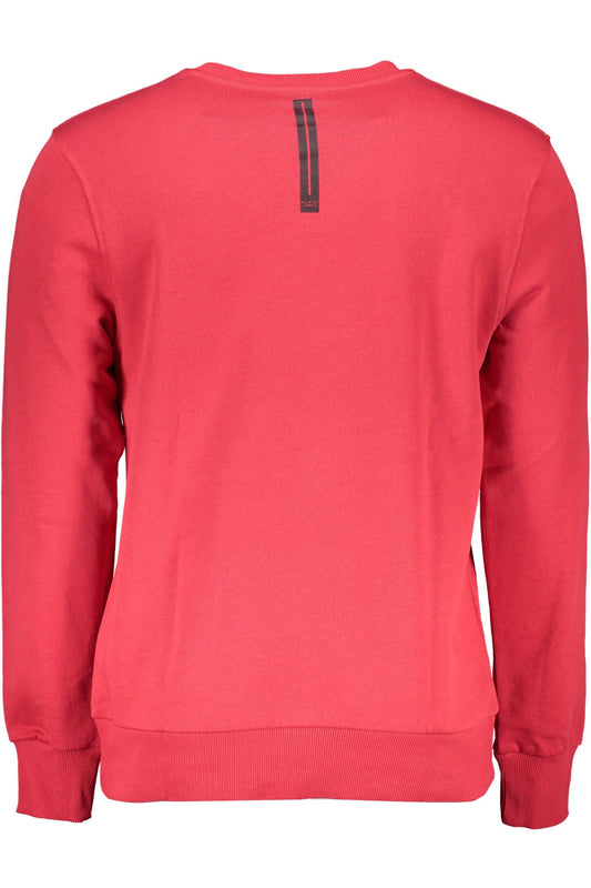 Cavalli Class Crimson Cotton Sweatshirt