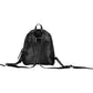 Elegant Black Backpack with Contrasting Details