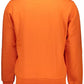 Vibrant Orange Cotton Sweatshirt with Logo
